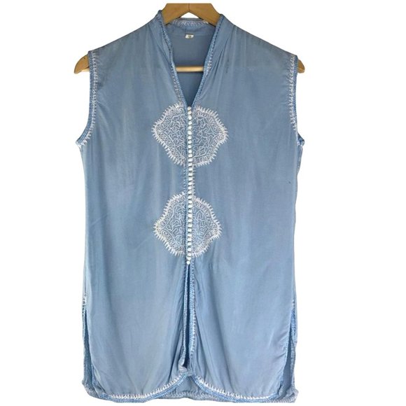 Vintage sleeveless tunic blouse - Picture 1 of 4